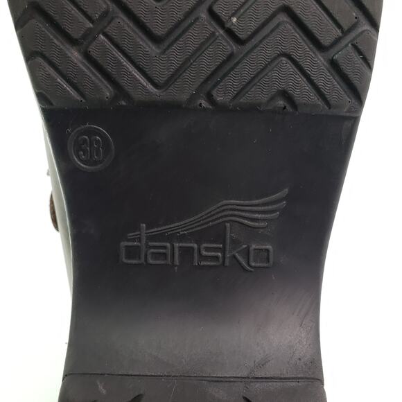 Dansko Merrie Womens Size Eu 38 US 7.5-8 Brown Leather Slip On Mule Clog Shoes - Picture 10 of 12